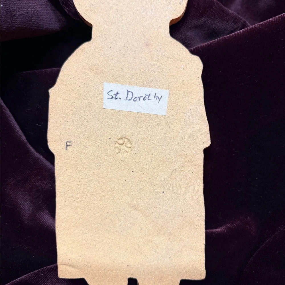 Saint Dorothy Ceramic‎ Wall Plaque by Saint Andrew’s Abbey | Handmade